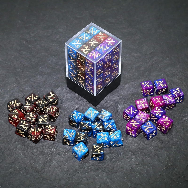 FIGURESLAB Store 36PCS 12mm MTG Life Counters Dice Set with Box, Small MTG Tokens Loyalty 6 Sided Mini Dice Set, Compatible with TCG CCG Magic Card Gaming Accessories - Image 5